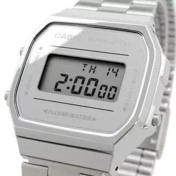 Часы Casio CASIO A168WEM-7 кварцевые серебристые [унисекс] [предмет]