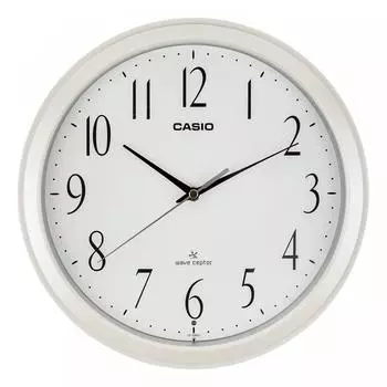 Часы Casio Casio Часы Radio Wave Белый Диаметр 26,8 см Аналоговые ночные часы Stop Iq 1060j 7jf
