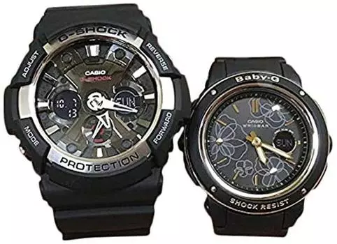 Часы Casio CASIO G-SHOCK парные часы в оригинальном парном футляре G-Shock & Baby G набор из 2 предметов GA-200-1AJF BGA-150FL-1AJF