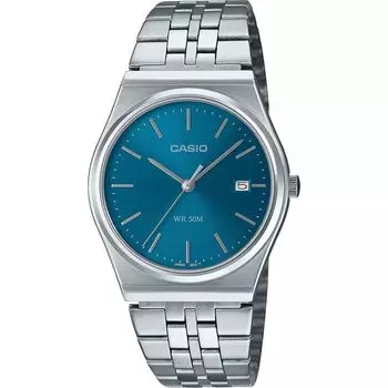 Часы CASIO Casual Collection Time Only с браслетом S7273008 MTP-B145D-2A2VEF для мужчин серебряный