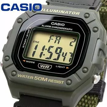Часы CASIO Часы Casio Часы CHIF CASIO Чип KASHI Overseas Модель Sq KIDS MW 218HB 3AV []