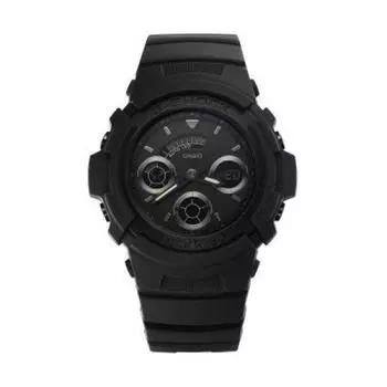 Часы CASIO черные [G-Shock] мужские Ana-Digi AW-591BB-1A [Товар]