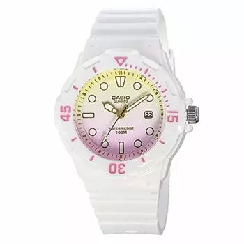 Часы CASIO Chipkashi цифровые белые розовые желтые LRW-200H-4E2 [Товар]