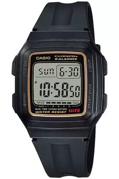 Часы Casio Collection Black [Casio] F-201WA-9AJH Мужские