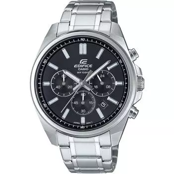 Часы Casio Edifice EFV-650DJ-1AJF EFV-650DJ-1AJF мужские серебристые чёрный
