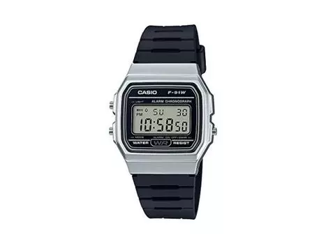 Часы CASIO F-91WM-7A кварцевые унисекс Black Band Digital NEW из Японии