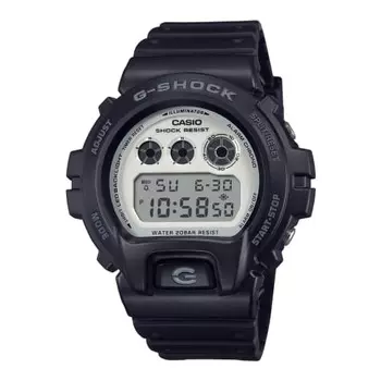 Часы Casio G-Shock Black и Brilliant White серии DW-6900WD-1JF мужские черные