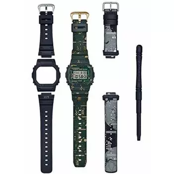Часы CASIO G-SHOCK DWE-5600CC-3JR мужские камуфляжные цифровые водонепроницаемые квадратные