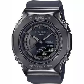 Часы CASIO G-SHOCK GM-S2100B-8AJF [G-SHOCK 20 атм водонепроницаемые GM-S2100 Series] черные цифровые аналоговые