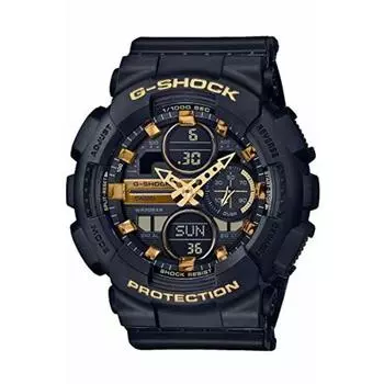 Часы CASIO G-SHOCK GMA-S140M-1AJF мужские черные аналоговые цифровые кварцевые НОВИНКА