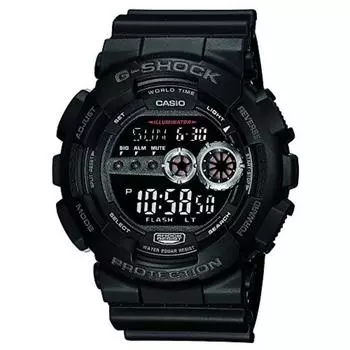 Часы CASIO G-SHOCK повышенной яркости LED GD100-1B Black NEW из Японии