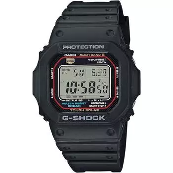 Часы Casio G-Shock Radio Solar Super Illuminator Type (Светодиодный светильник высокой яркости) GW-M5610U-1JF Мужской черный чёрный