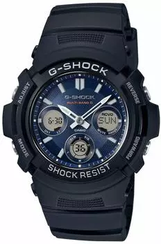 Часы CASIO G-SHOCK радио солнечная AWG-M100SB-2A мужская зарубежная модель [предмет]