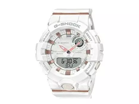 Часы CASIO G-SHOCK среднего размера, модель GMA-B800-7AJR, мужские, белые, Bluetooth, НОВИНКА