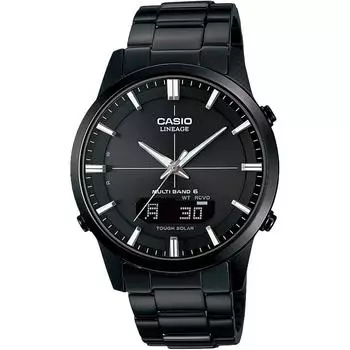 Часы Casio Lineage Radio Solar LCW-M170DB-1AJF мужские черные чёрный