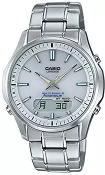 Часы CASIO Lineage Radio Solar Silver LCW-M100DE-7AJF мужские белый