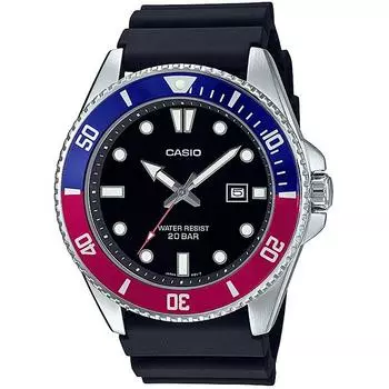 Часы CASIO MDV 107 1A3JF стандартная модель мужские на резиновом ремешке