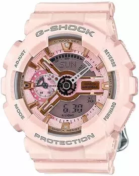 Часы CASIO модель унисекс розовая зарубежная модель [Casio] G-SHOCK среднего размера GMA-S110MP-4A1 [предмет]