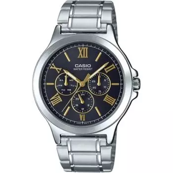 Часы Casio Мужские Серебристые Черные ( 41,5 мм)
