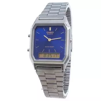 Часы Casio Quartz AQ-230GG-2A Dual Time унисекс синий