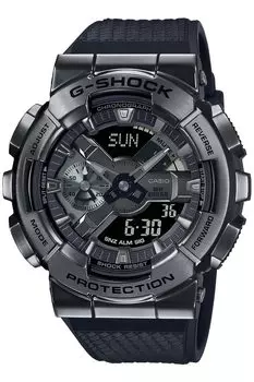 Часы Casio с металлическим корпусом черные G-Shock GM-110BB-1AJF мужские