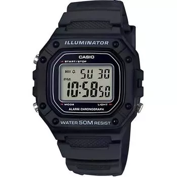 Часы Casio с уретановым ремешком W-218H-1A