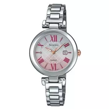 Часы Casio Scene Solar Solar Sapphire Модель Shs 4502d 4ajf Женские Серебряные