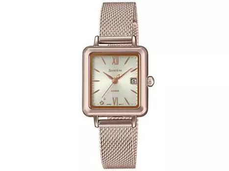 Часы CASIO SHEEN Solar SHS-D400CGM-4AJF Женские золотые часы из нержавеющей стали NEW