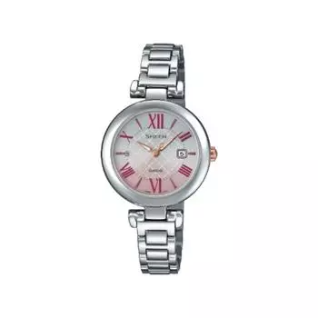 Часы CASIO [Солнечные часы] SHEEN Solar Sapphire Модель SHS-4502D-4AJF Розовый/Серебристый
