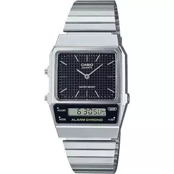 Часы Casio Standard AQ-800E-1A Silver Reprint Edition в стиле ретро с современным дизайном