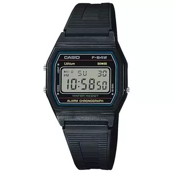 Часы casio Standard черные мужские F-84W-1