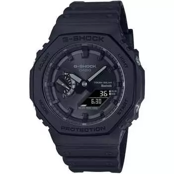 Часы Casio унисекс-для взрослых G-Shock с Bluetooth Tough Solar GA-B2100-1A1 Матовый черный Mobile Link Ana-Digi Carbon Core Guard Structure