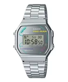 Часы Casio Vintage Digital PAC-MAN Collaboration Quartz A168WEPC-7A Unisex серый