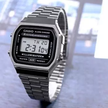 Часы Casio Vintage Digital Public с бесплатной пряжкой 168