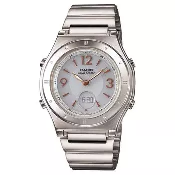 Часы Casio WAVE CEPTOR белые женские WVA-M630TDE-21AJF