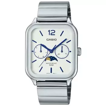 Часы Casio White Silver Classic Men s - MTP-M305D-7AVDF Циферблат, ремешок, серебристый,