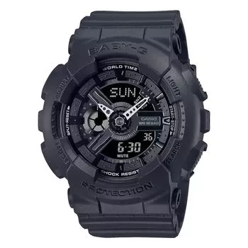 Часы CASIO женские аналоговые цифровые повседневные спортивные на открытом воздухе черные Baby-G Ana-Digi BA-110BC-1A [Товар]