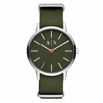 Часы Cayde Olive Khaki Green Nylon AX2709 [Armani Exchange] Мужские [Товар]