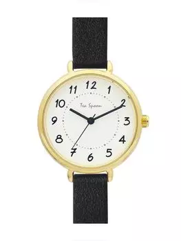 Часы Чайная ложка без никеля Simple Index Watch BK Black [Подписаться] H04419A-1 Женские чёрный