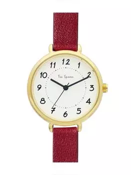 Часы Чайная ложка без никеля Simple Index Watch RD Ladies Red [Подписаться] H04419A-1 красный