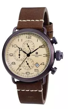 Часы Charles Hubert Chronograph Date Brown [Charles Hubert, Paris] 3958-N Мужские