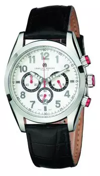 Часы Charles Paris Chronograph Date Black [Charles Hubert] Hubert, 3895-W Мужские белый