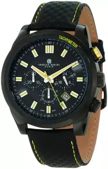 Часы Charles Paris Chronograph Date Black [Charles Hubert] Hubert, 3946-BY мужские чёрный