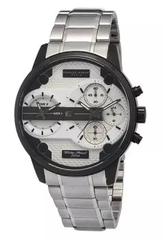 Часы Charles Paris Dual Time Chronograph Date Silver [Charles-Hubert Paris] Hubert, 4008-W Мужские