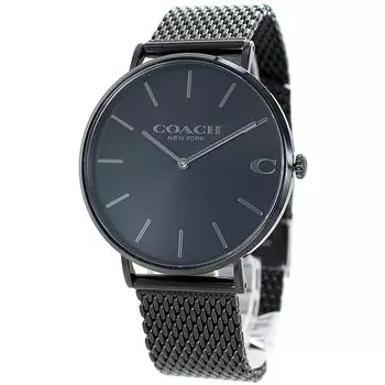 Часы CHARLES Slim Mesh Belt из нержавеющей стали с браслетом 14602148 [Coach] Мужские [Товар]