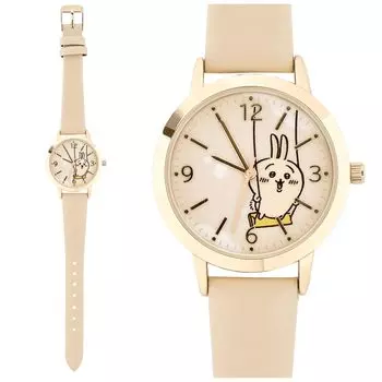 Часы Chikawa Analog Leather Strap Leather Watch Rabbit Ivory Pink [Fieldwork] Женские CKW002-3 слоновая кость