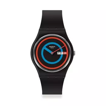 Часы CIRCLING BLACK ЯНВАРСКАЯ КОЛЛЕКЦИЯ SO28B706 Черный [Swatch] чёрный