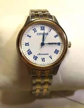 Часы Citizen Automatic Sapphire из двухцветной нержавеющей стали PD7136-80A белый
