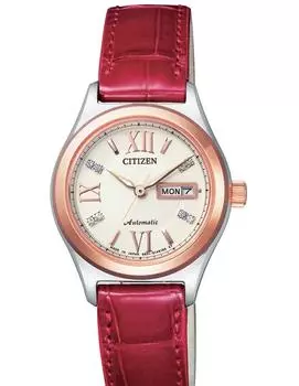 Часы Citizen Automatic Sapphire из нержавеющей стали, произведенные в Японии PD7164-09A