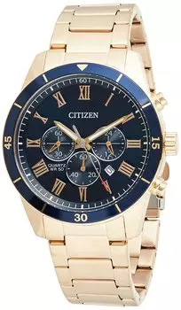 Часы Citizen Chronograph Quartz с синим циферблатом мужские AN8169-58L